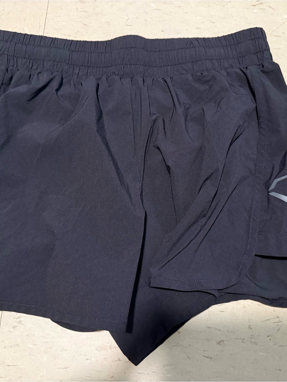 Women's Evoshield Black Athletic Shorts with Elastic Waist